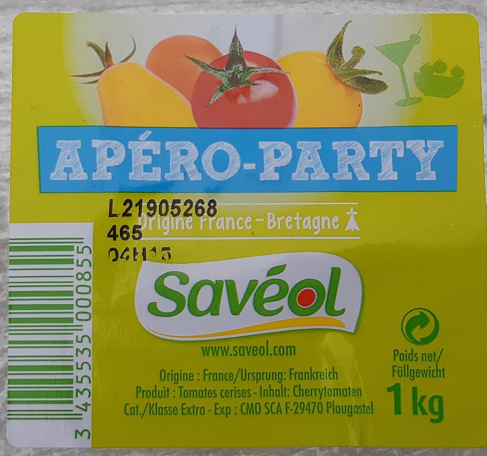 Savéol Apéro party packshot