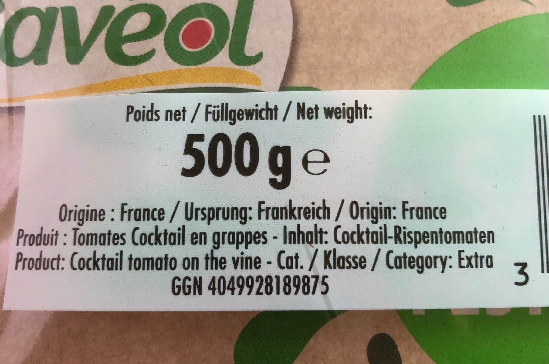 Savéol Tomate coktail en grappe packshot
