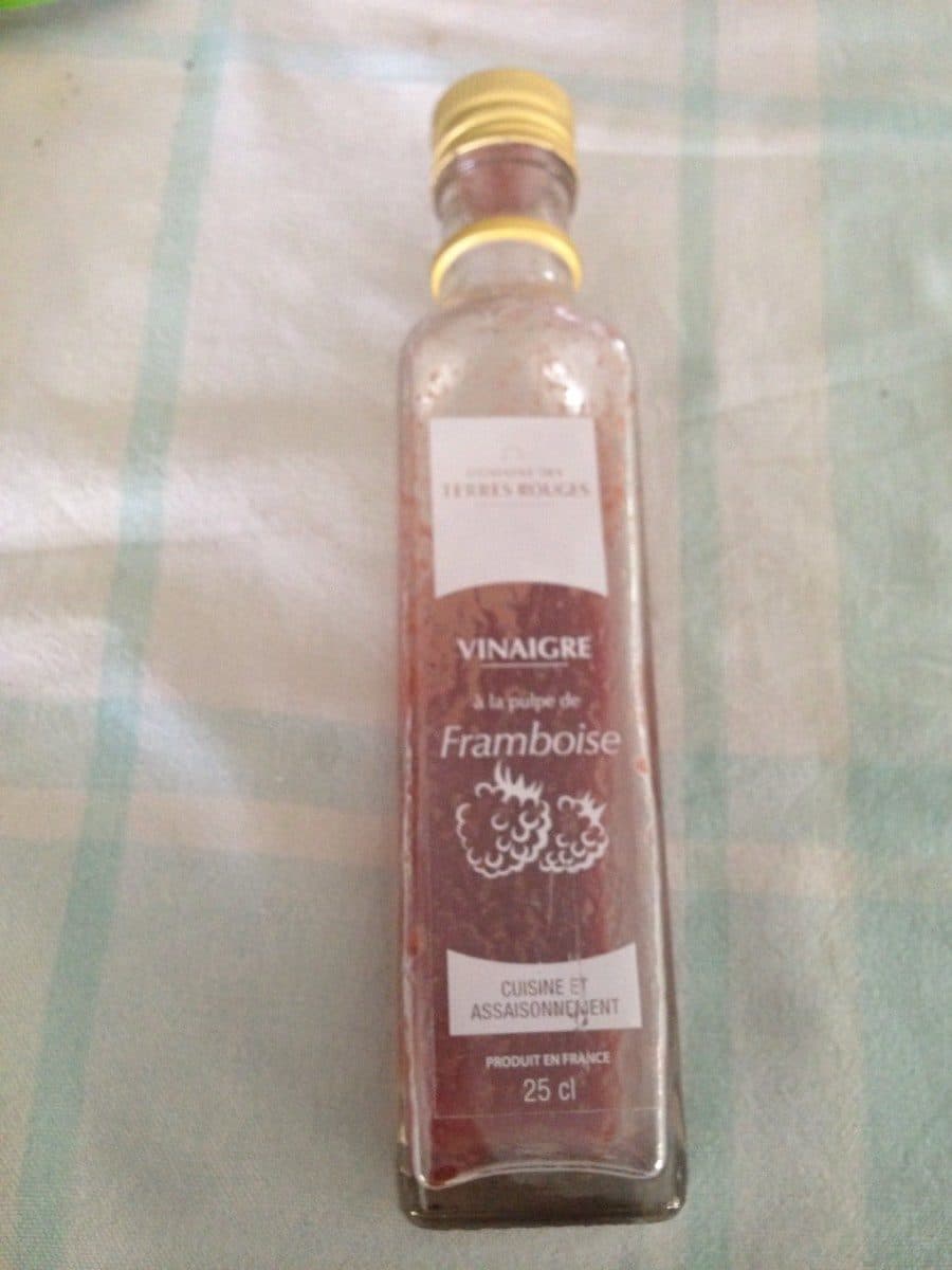Domaine des terres rouges Vinaigre à pulpe de framboises packshot