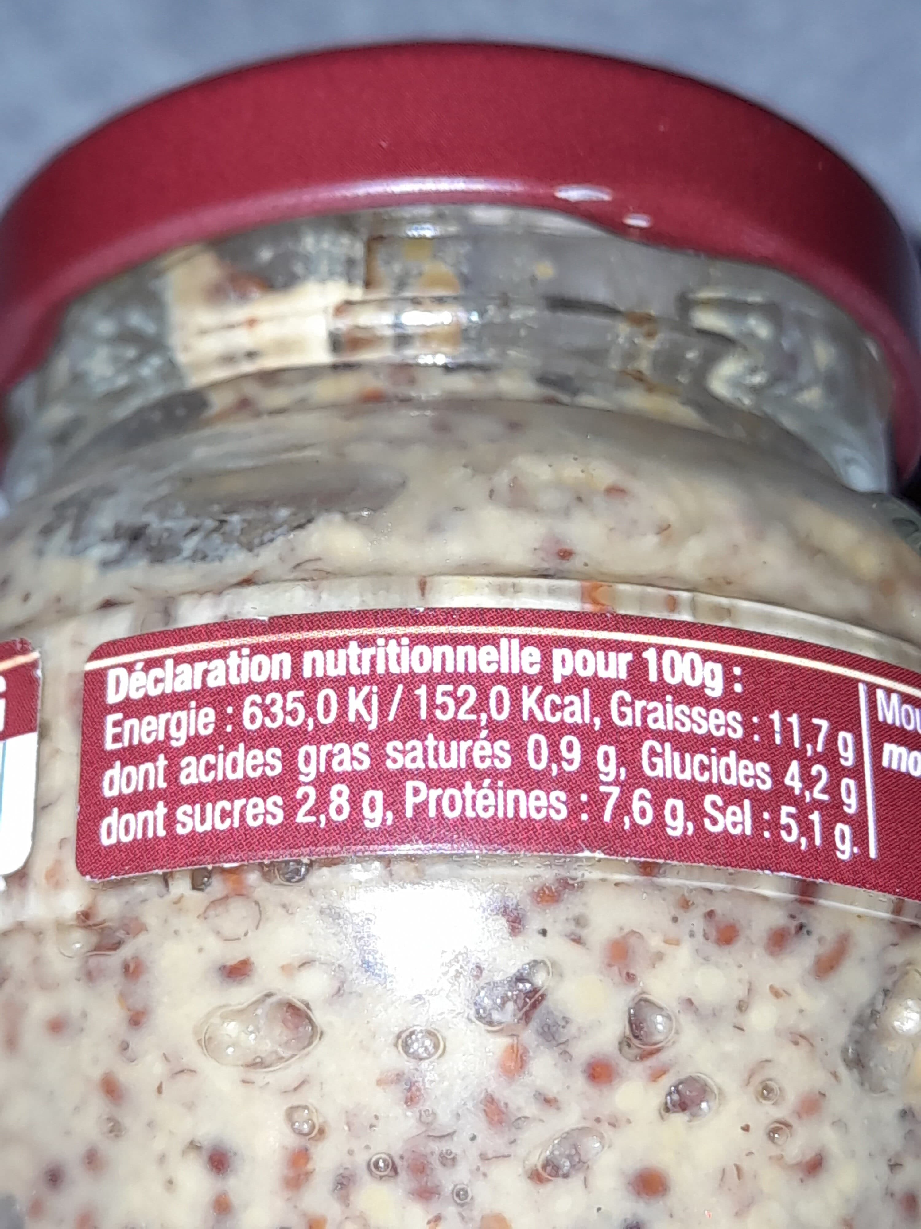 Open Food Facts Moutarde à l’ancienne packshot
