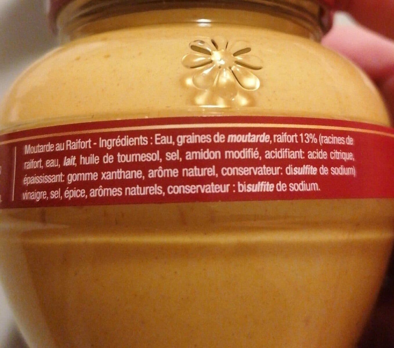 Open Food Facts Moutarde raifort packshot
