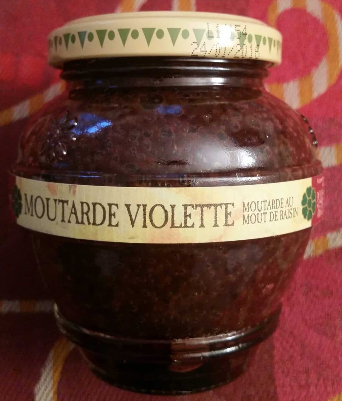 Domaine des terres rouges Moutarde violette au mout de raisin packshot