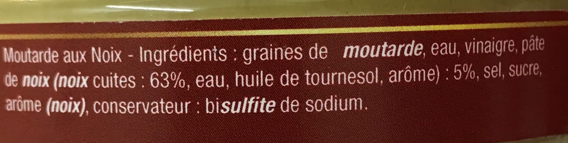 Domaine des terres rouges Moutarde aux noix packshot