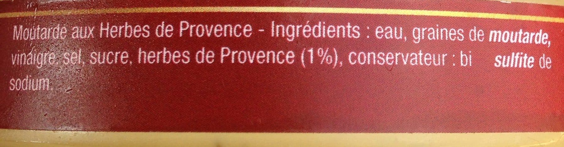 Domaine des terres rouges Moutarde herbes de Provence packshot