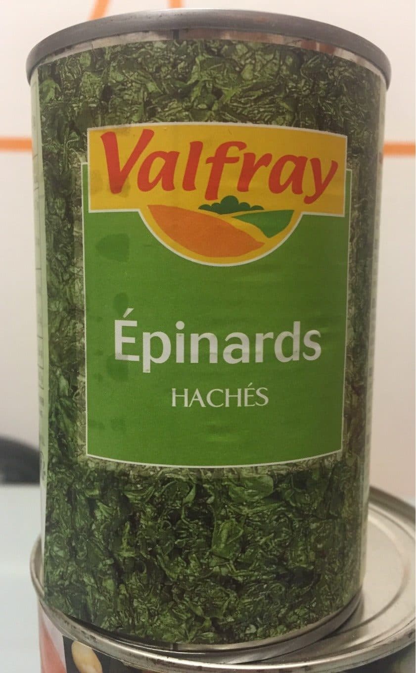 Valfray Epinards hachés packshot