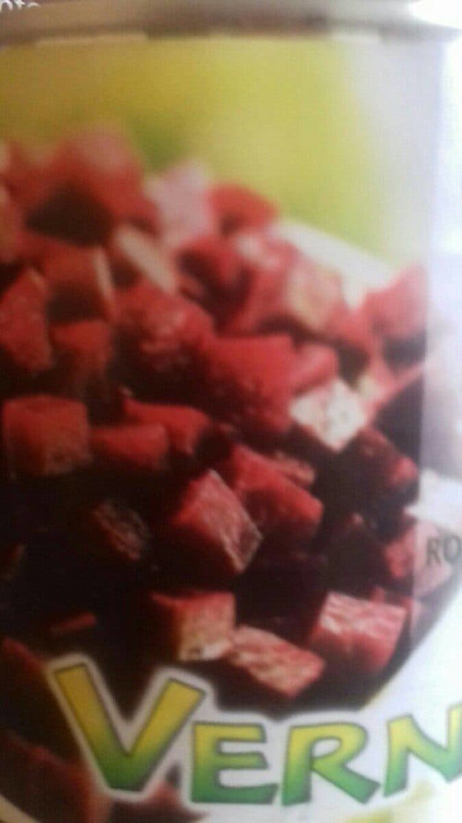 Open Food Facts Betteraves rouges en dés assaisonnées packshot