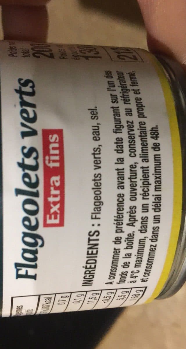 Avril FLAGEOLETS VERTS packshot