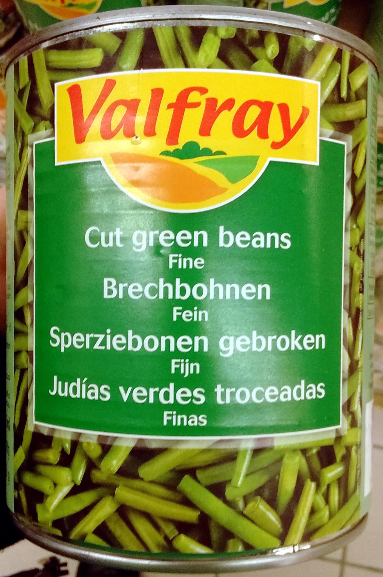 Valfray Haricots verts coupés fins packshot