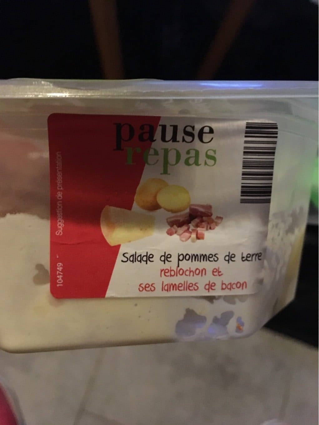 Pause Repas Salade pdt reblochon bacon packshot