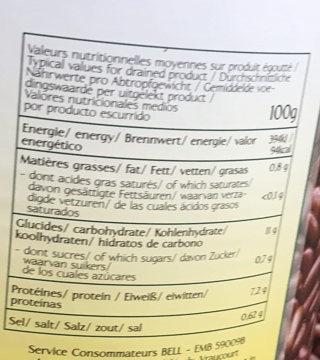 Valfray Haricots rouges packshot