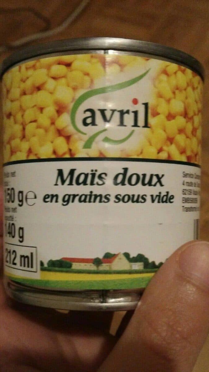 Avril Maïs packshot