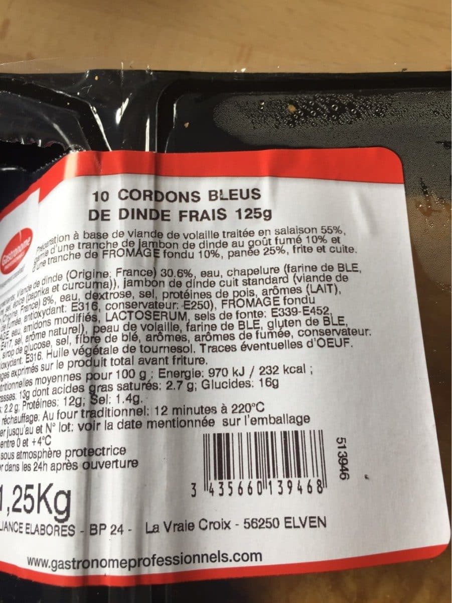Open Food Facts Cordons bleu packshot
