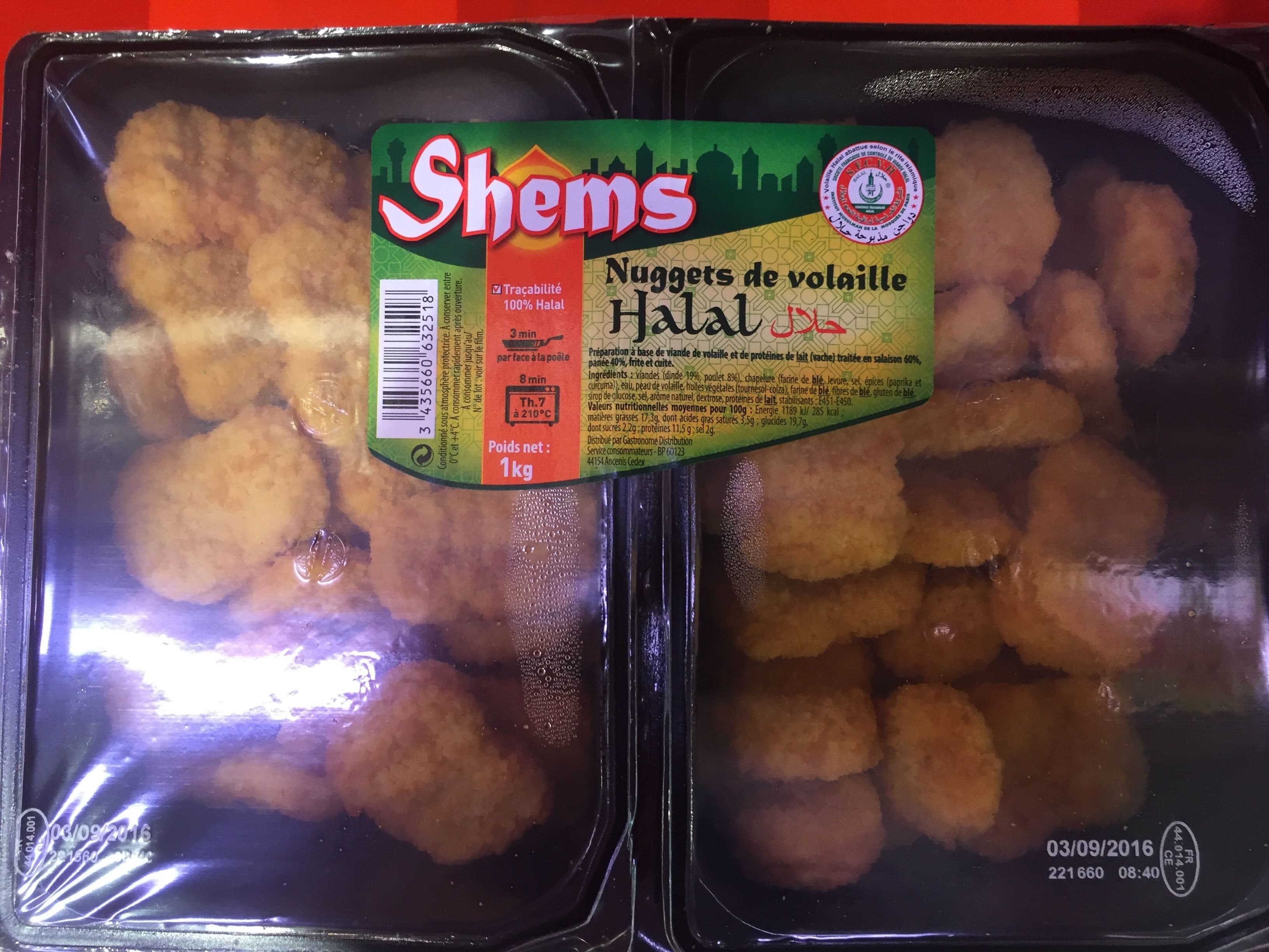 Shems Nuggets de volaille halal packshot