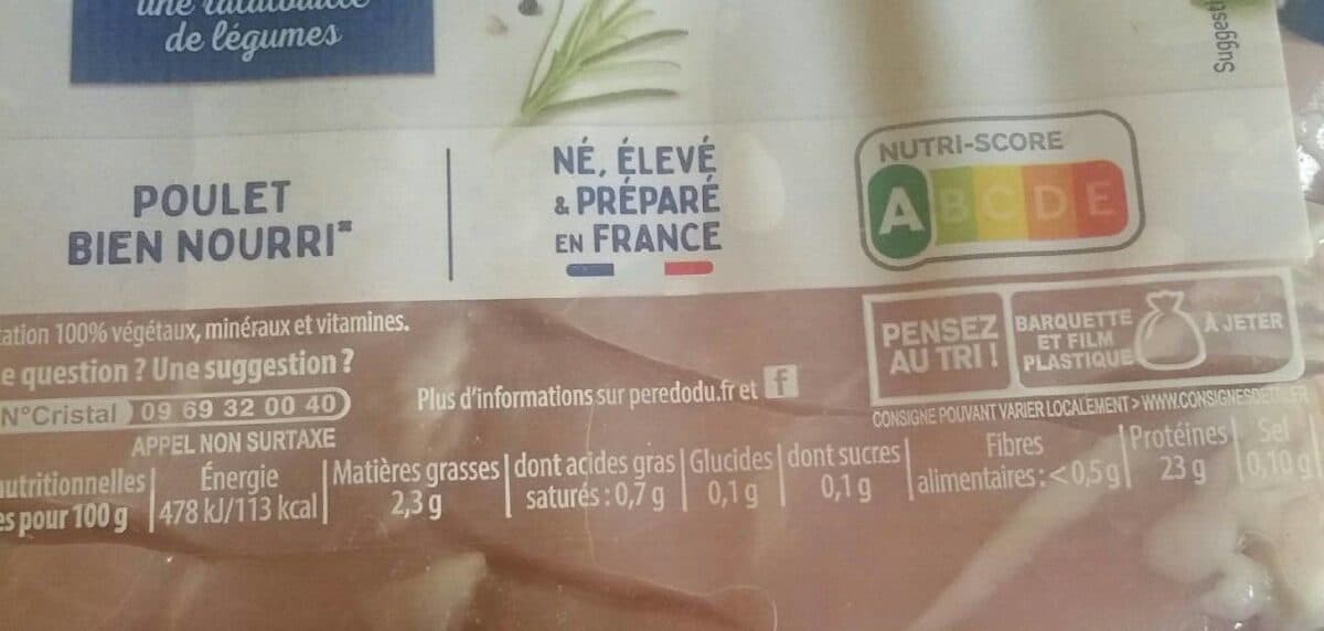 Open Food Facts Émincés de Filet de Poulet packshot