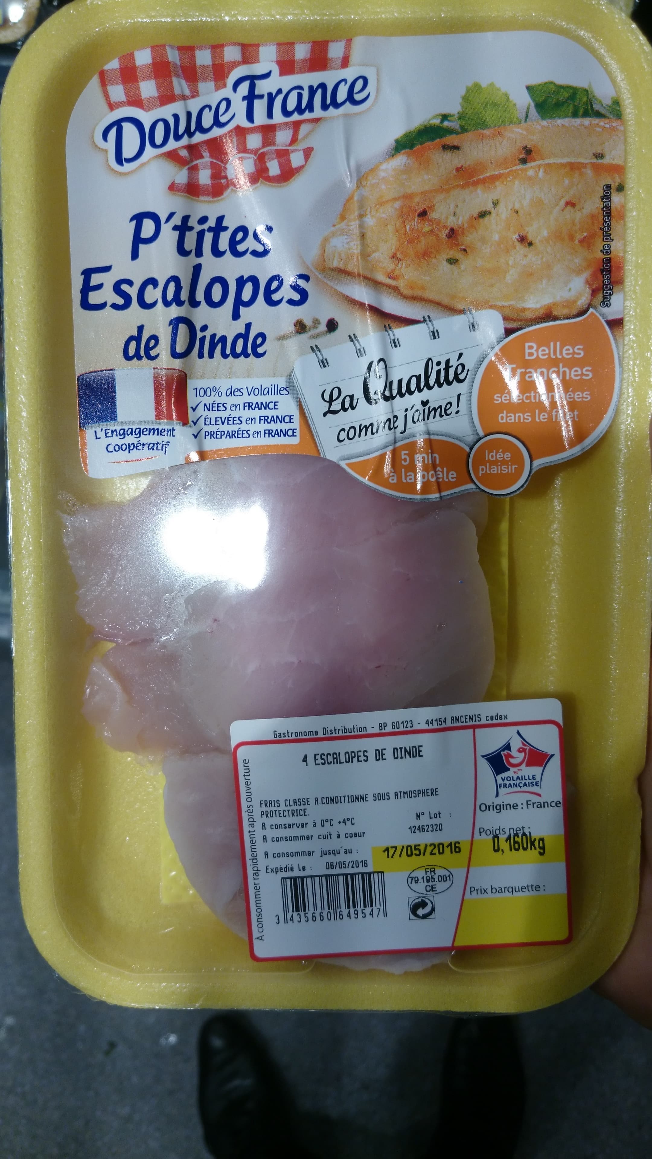 Douce France P'tites Escalopes de Dinde packshot