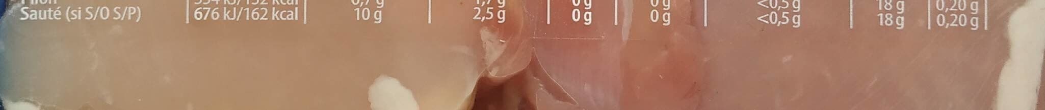 Père Dodu Sauté de poulet packshot