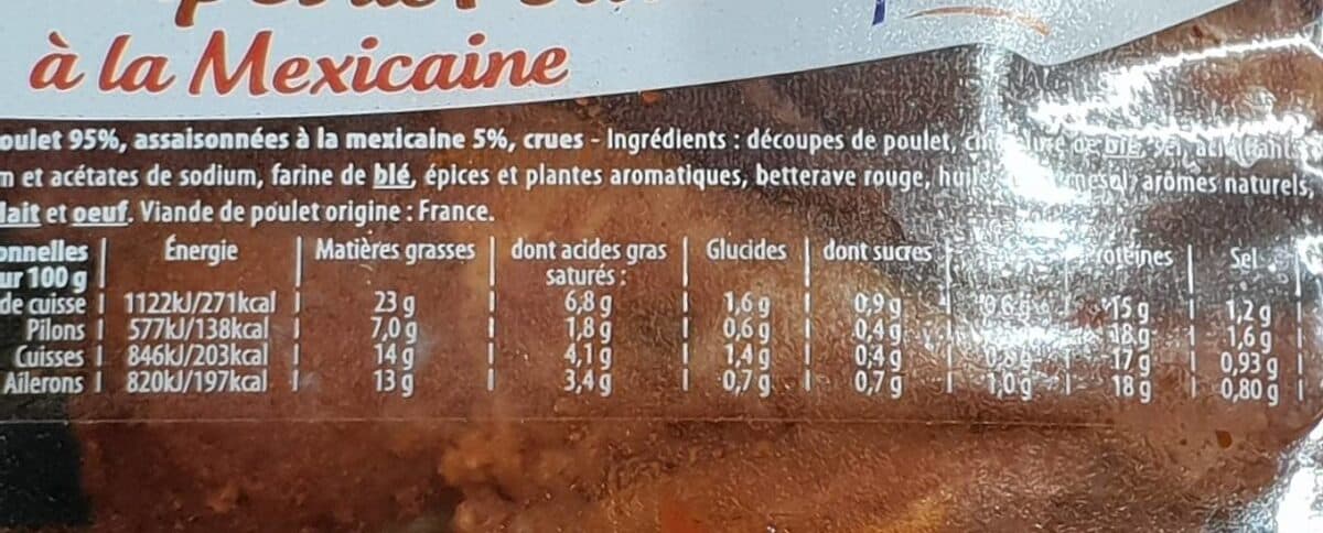 père dodu Découpes de poulet à la mexicaine packshot