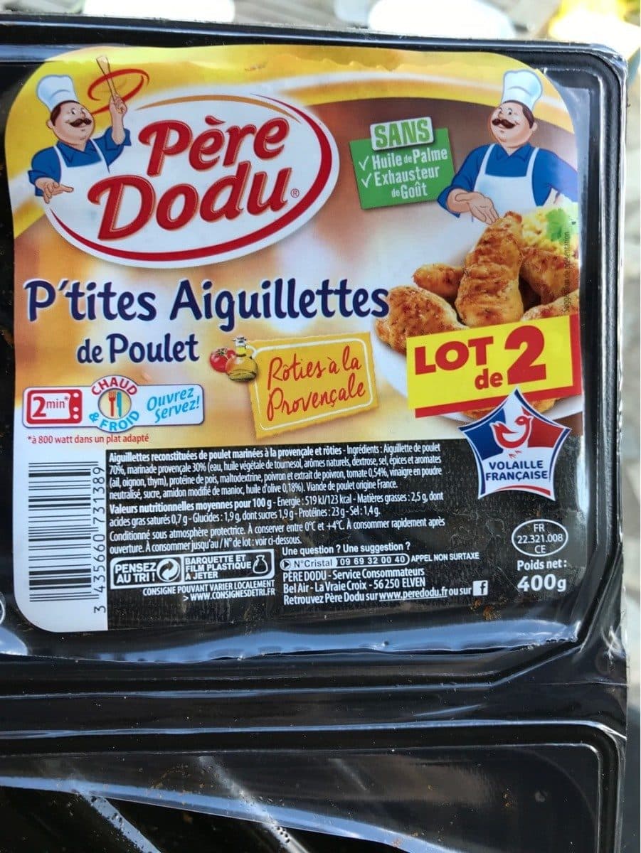 Père Dodu P'tites Aiguillettes de Poulet rôties à la Provençale packshot
