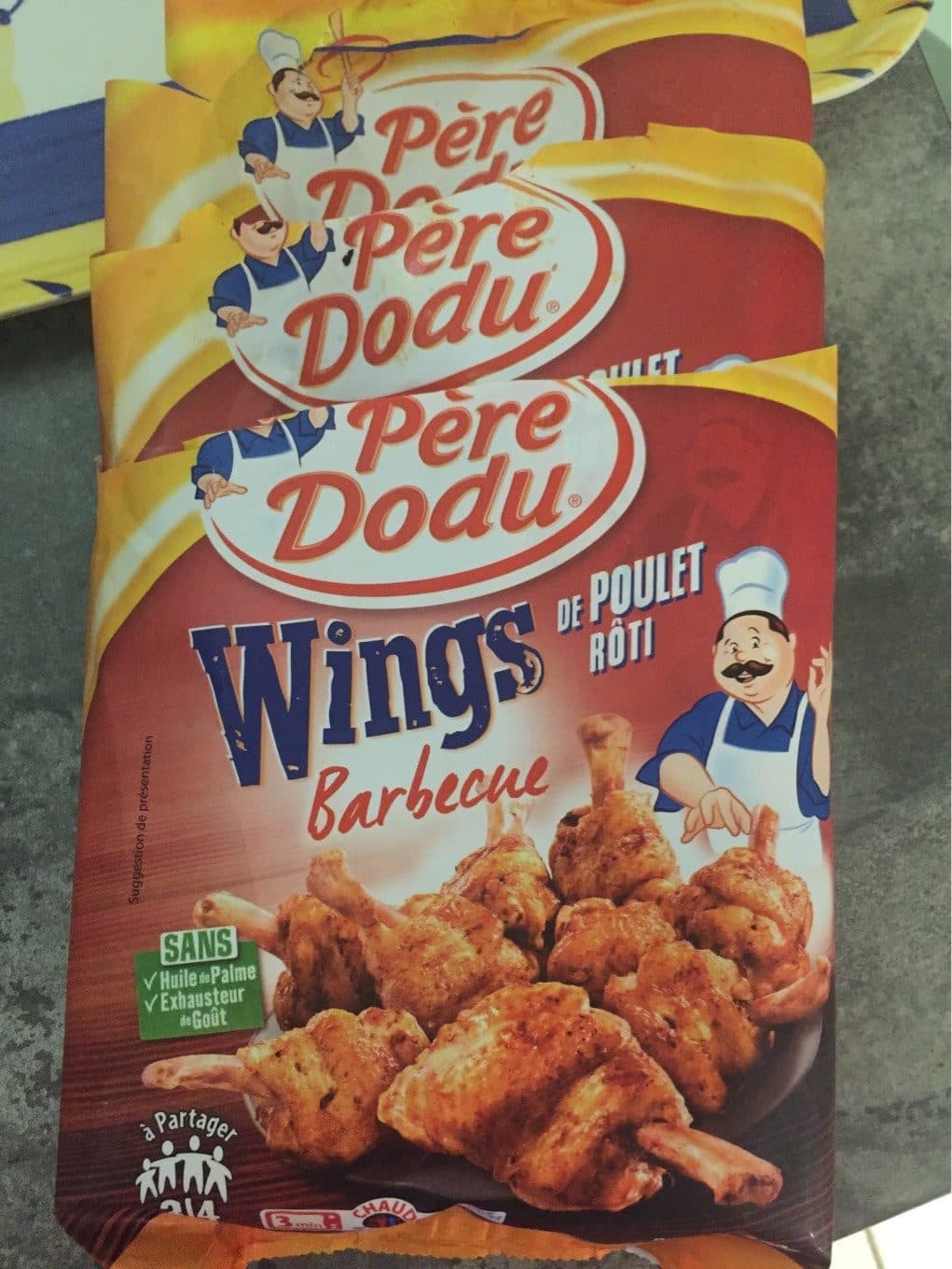 Père Dodu Wings de poulet rôti barbecue packshot