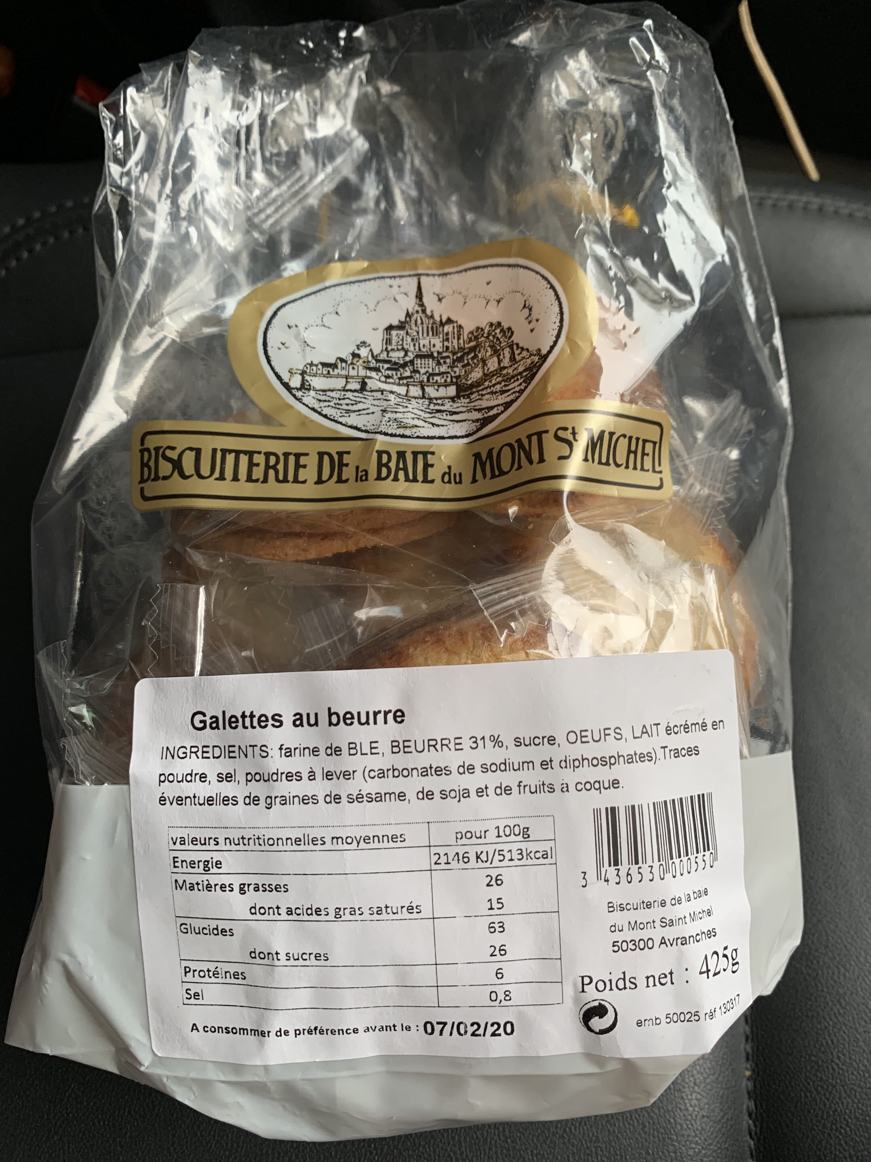 BISCUITERIE DE LA BAIE DU MONT SAINT-MICHEL galettes au beurre packshot