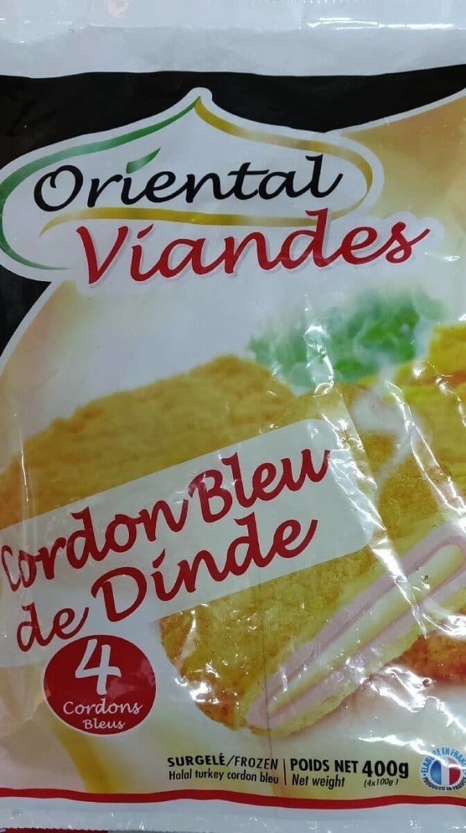 Oriental Viandes Cordon bleu de Dinde x4 packshot