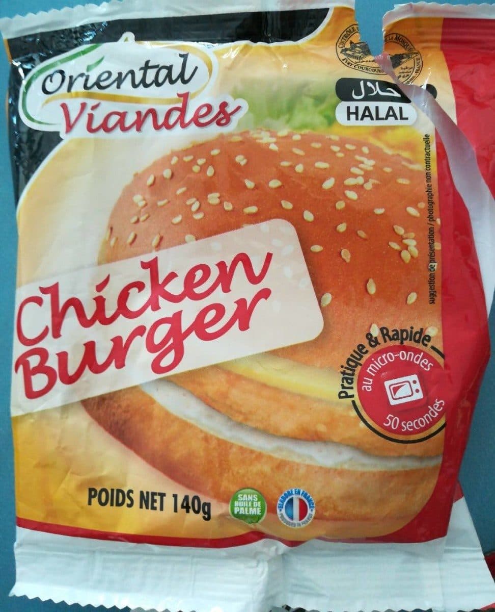 Oriental Viandes Chicken Burger packshot
