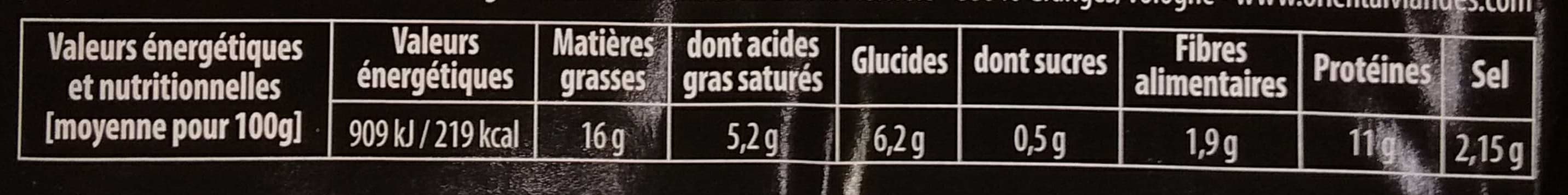 Oriental Viandes Le petit tranché au fromage packshot