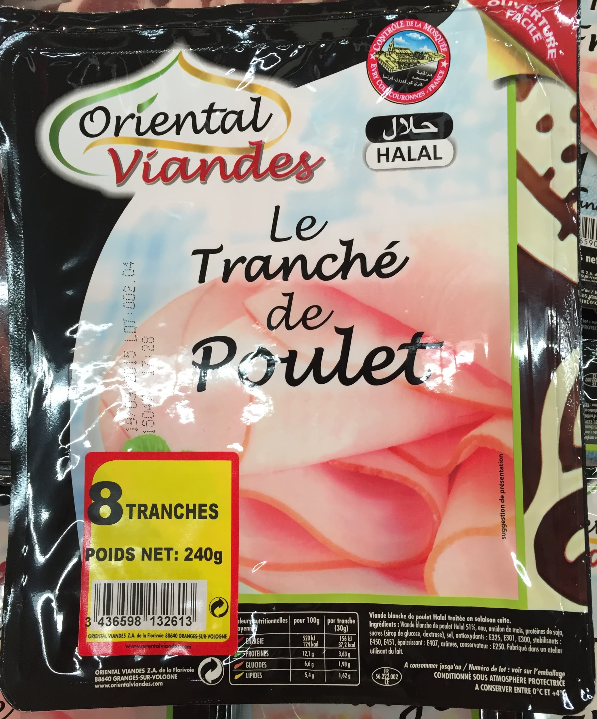 Oriental Viandes Le Tranché de Poulet packshot