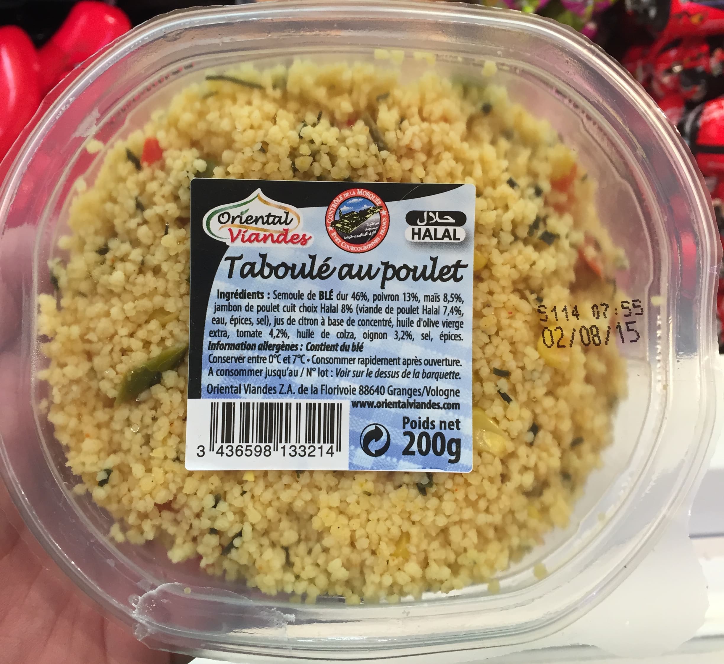 Oriental Viandes Taboulé au poulet packshot
