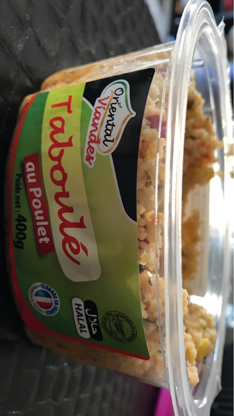 Oriental Viande Taboulé halal poulet Oriental Viandes packshot