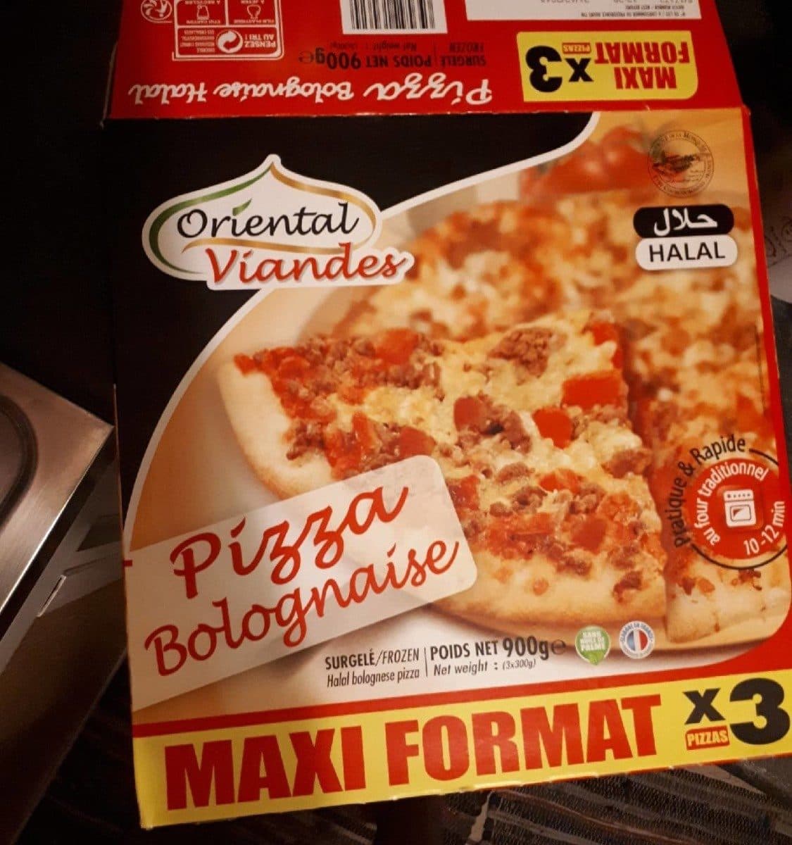 Oriental Viande Pizza bolognaise packshot