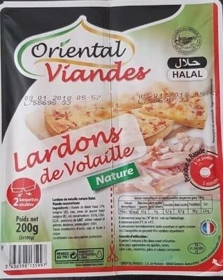 Oriental Viandes Lardons de volaille packshot
