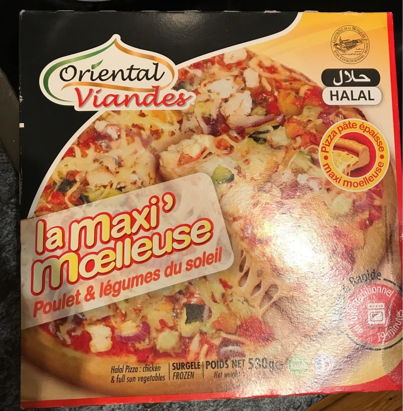 Oriental Viandes La maxi’ moelleuse pizza packshot