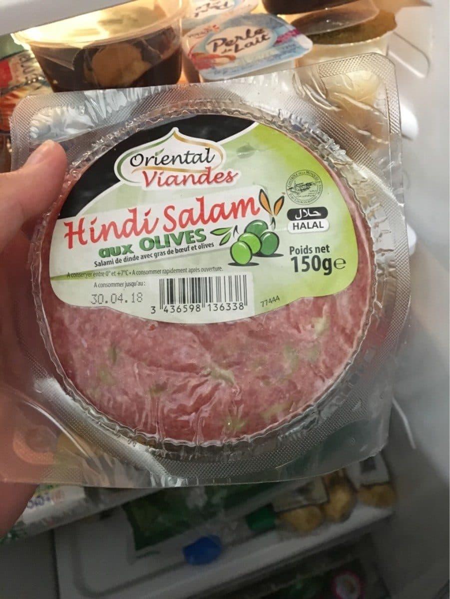 Oriental Viandes Hindi salam aux olives packshot