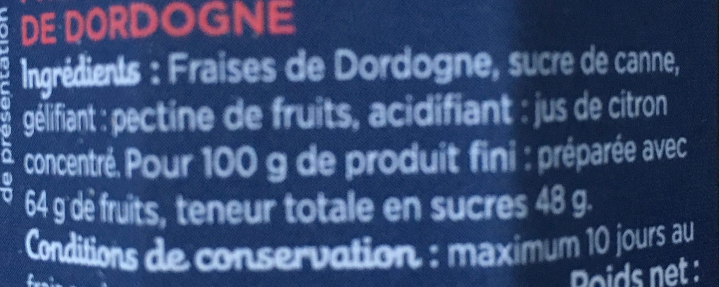 Les Sens Du Terroir Nos fraises de Dordogne packshot