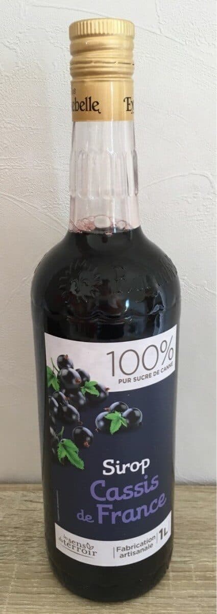 Les Sens Du Terroir Sirop Cassis de Bourgogne packshot