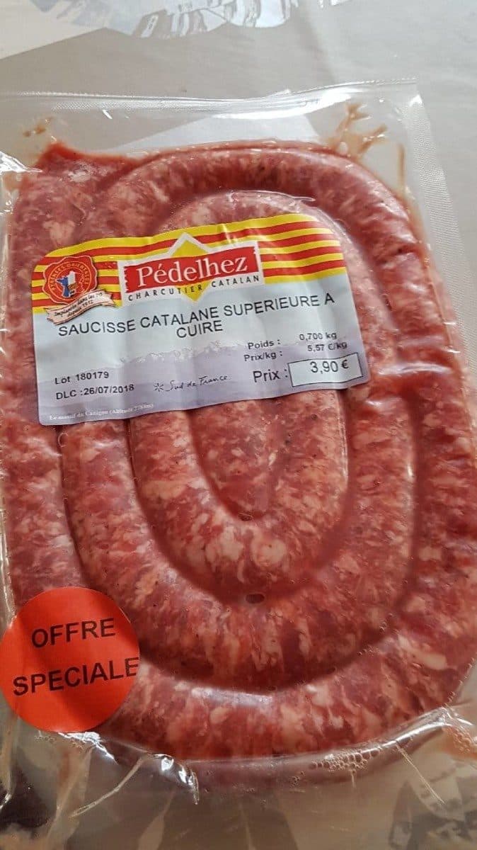 PÉDELHEZ Saucisse catalane supérieure packshot
