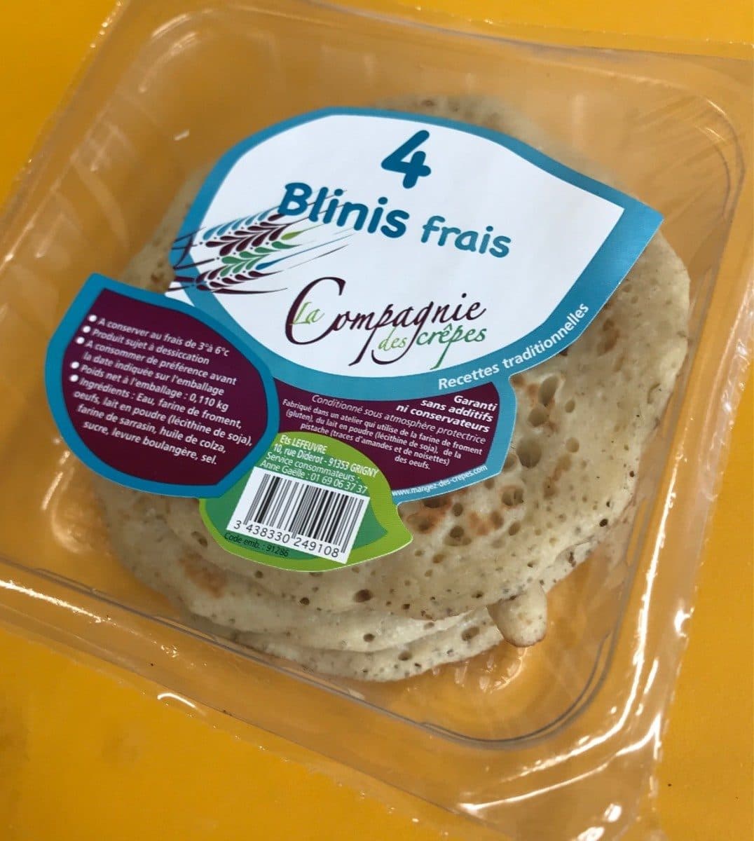 La Compagnie des Crêpes 4 Blinis Frais packshot