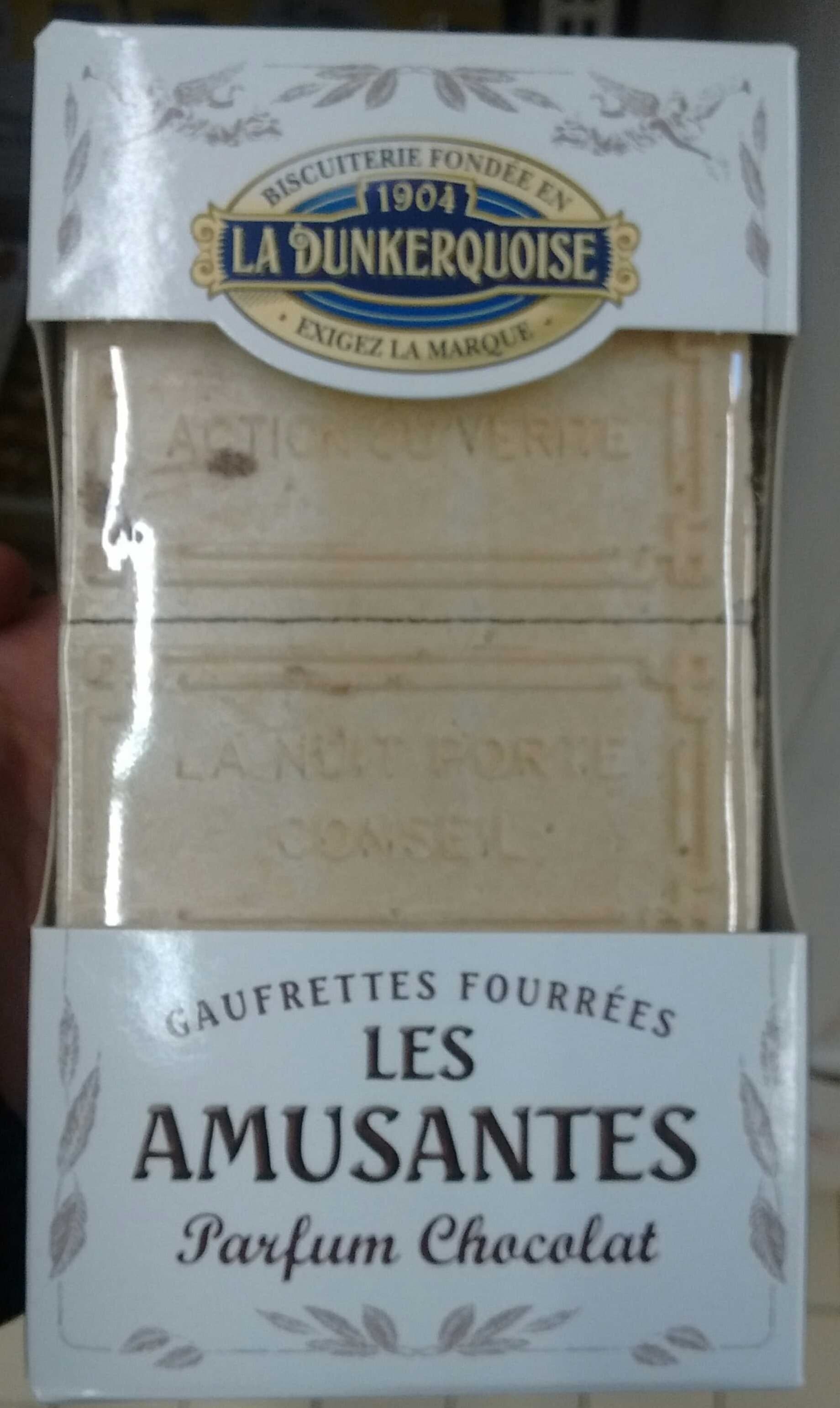 La Dunkerquoise Gaufrettes fourrées Les Amusantes parfum Chocolat packshot