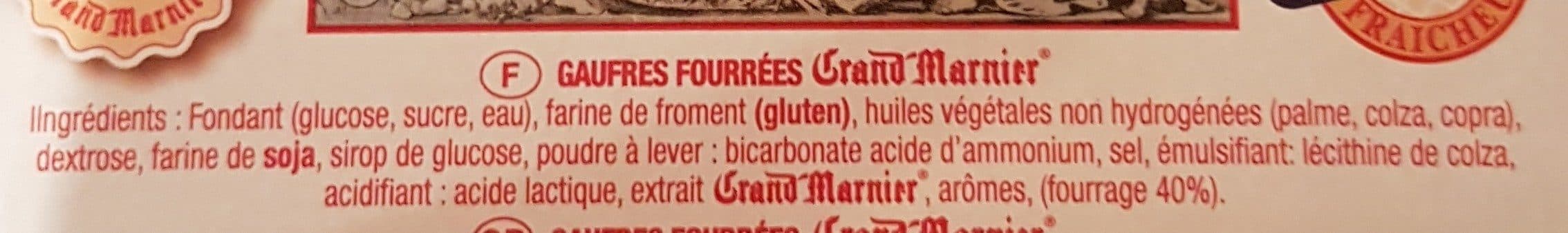 La Dunkerquoise Véritables gaufres moelleuses fourrées Grand Marnier packshot