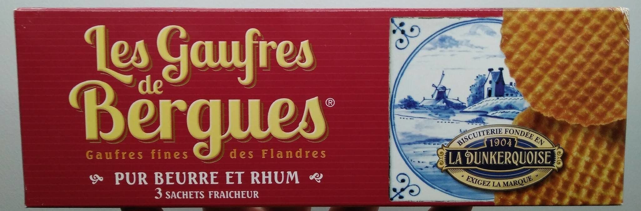 La Dunkerquoise Les Gaufres de Bergues - Pur Beurre et Rhum packshot
