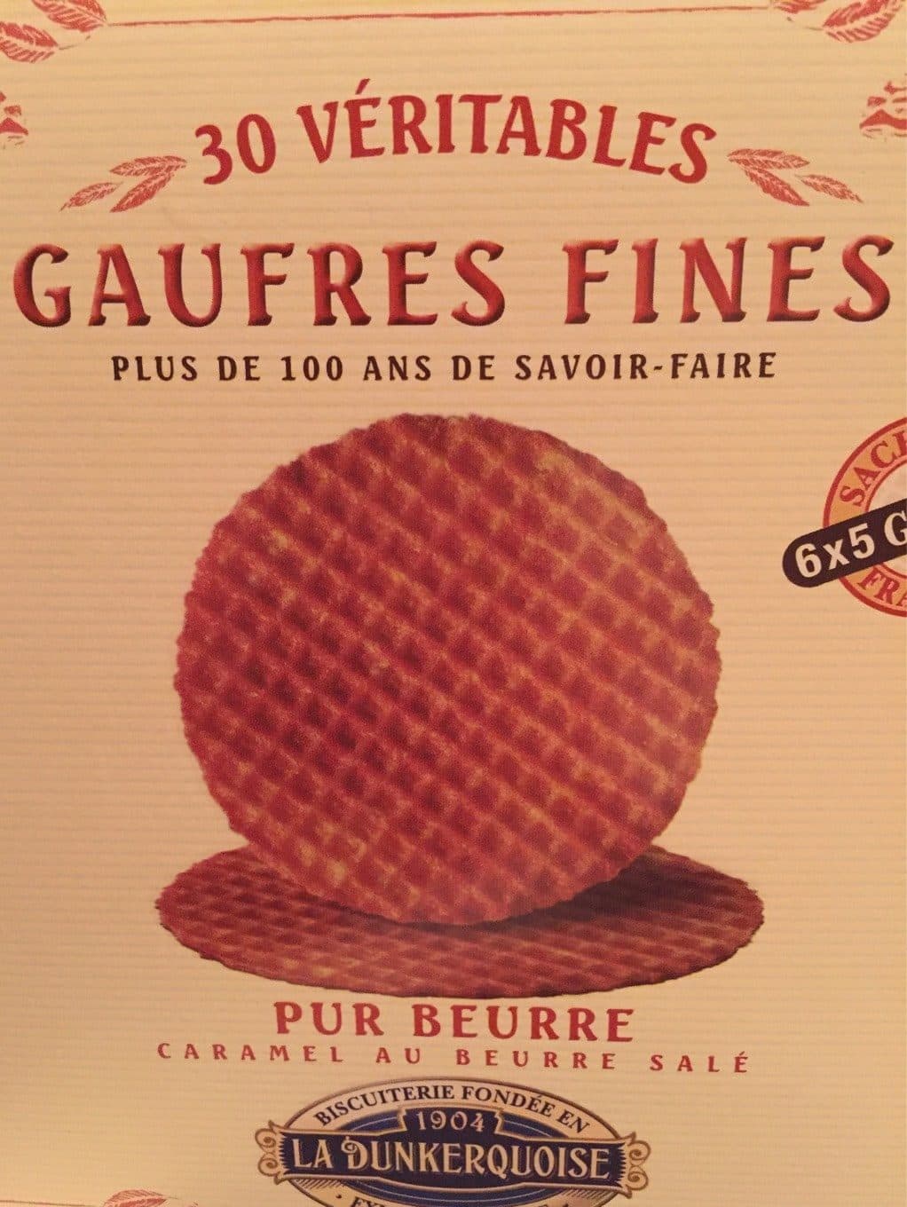 La Dunkerquoise Gaufres Fines pur beurre caramel au beurre salé packshot