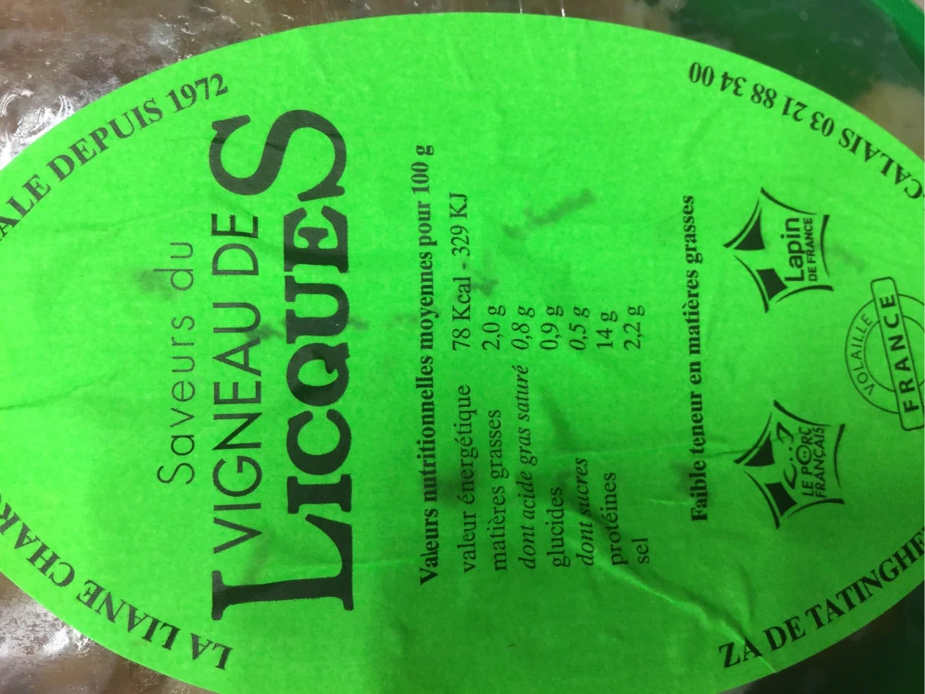 VIGNEAU DE LICQUES Potjevlesch desosse packshot
