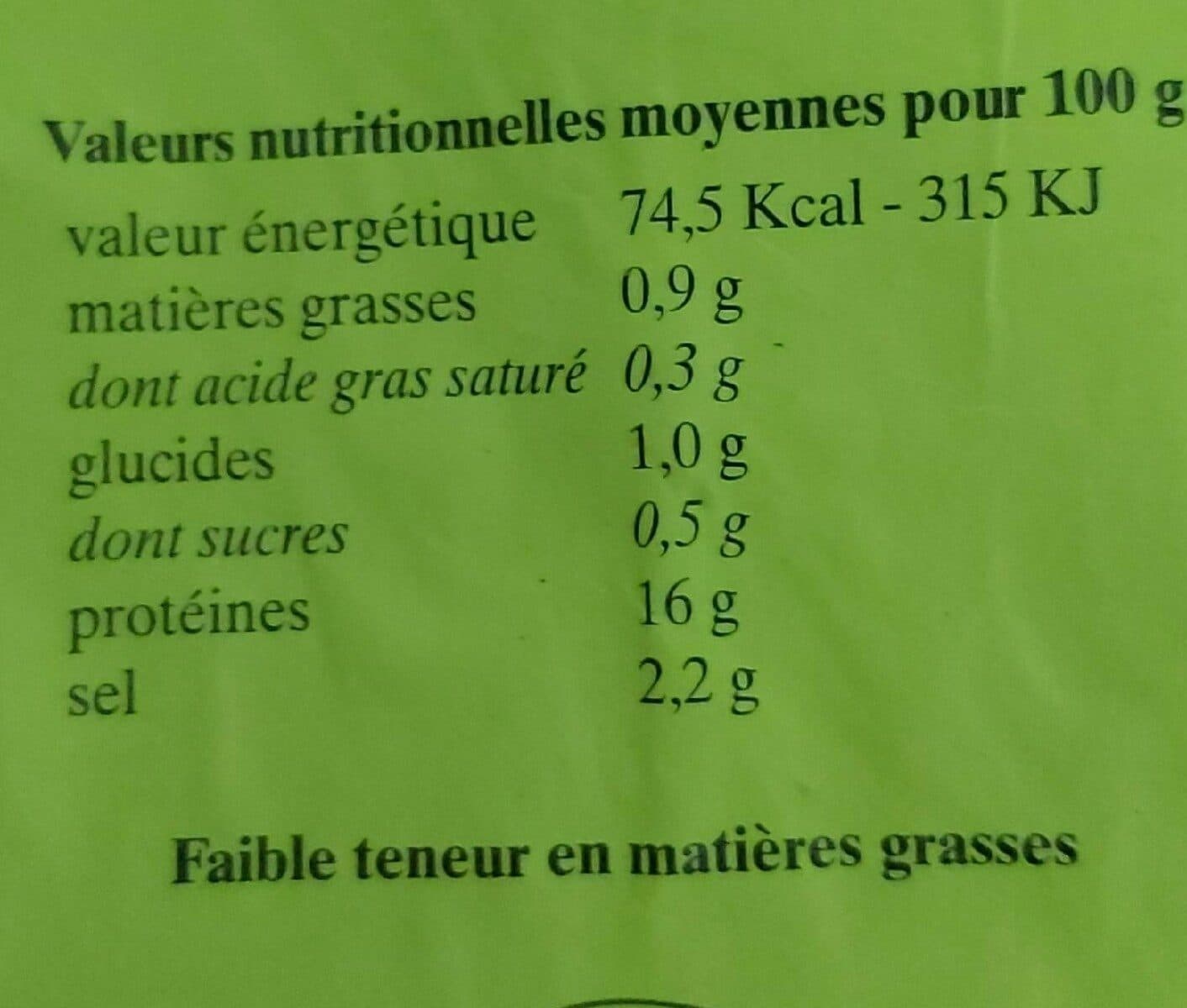 Open Food Facts Petit salé de volaille packshot