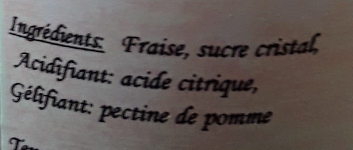 La Fruitière De Colpo Confiture de fraises packshot