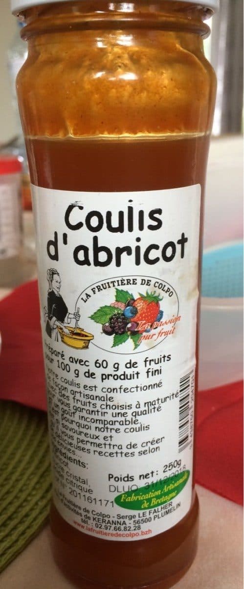 La Fruitière de Colpo Coulis d'abricot packshot