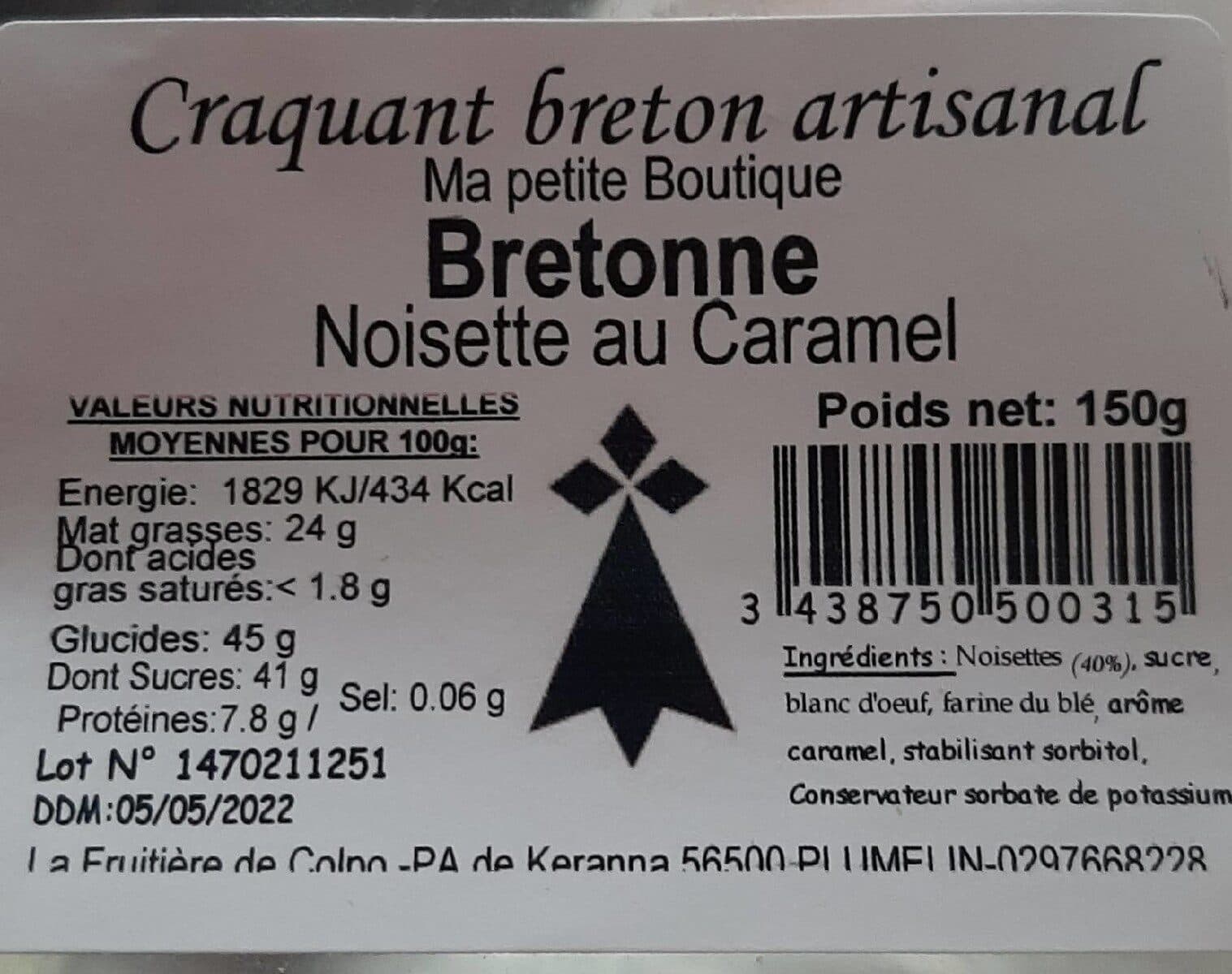 Open Food Facts Craquant breton artisanale packshot