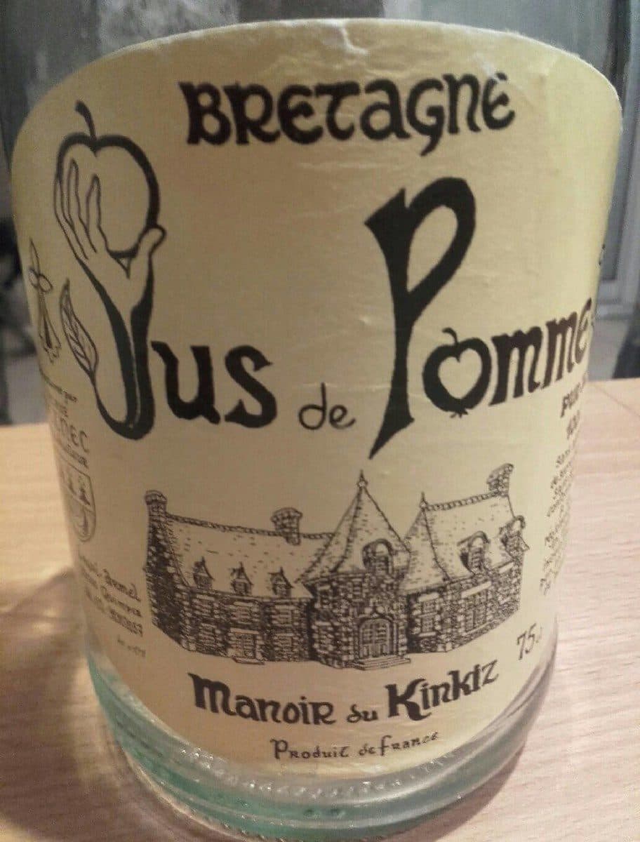 Manoir du Kinkiz Jus de pomme packshot