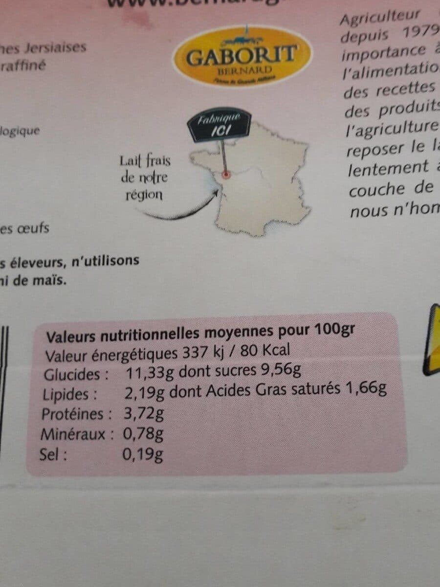 Gaborit 2 X 125G Yaourt Aromatise Framboise Sucre packshot