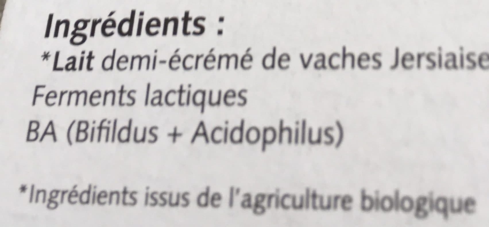 GABORIT 2 X 125G Yaourt Biphilus 1 / 2 Ecreme packshot